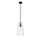 Z-Lite Kira Pendant, 1-Light, 6.5 In.W x 13 In.H, Matte Black/Clear 7508P-ROD-MB - alternate 2